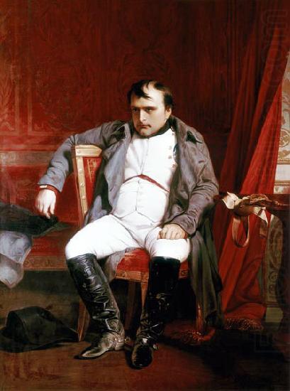 Paul Delaroche Napoleon Bonaparte abdicated in Fontainebleau china oil painting image